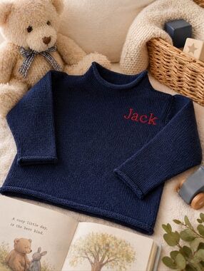 ✨ Classic Personalized “Jack” Knit Sweater | 12 Months | Made in USA ✨